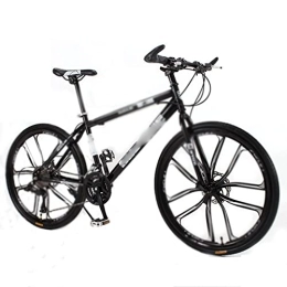  Bicicleta Bicycles for Adults Mountain Bike Bicycle 26 Inch 24 Speed 10 Knife Students Adult Student Man and Woman Multicolor (Color : Black, Size : 155-185cm)
