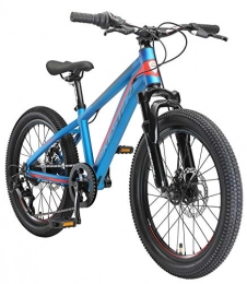 BIKESTAR Bicicletas de montaña BIKESTAR Bicicleta de montaña Juvenil de Aluminio 20 Pulgadas de 6 a 9 años | Bici niños Cambio Shimano de 7 velocidades, Freno de Disco, Horquilla de suspensión | Azul