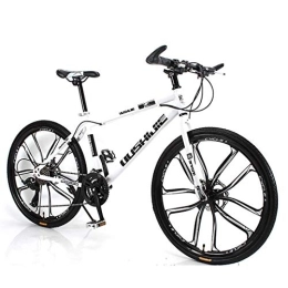 CHHD Bicicleta CHHD Bicicleta de montaña con amortiguación, Freno de Disco Doble, Bicicleta de Acero con Alto Contenido de Carbono, Bicicleta de montaña de 26 Pulgadas, 21 velocidades / 27 velocidades