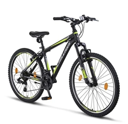 Chillaxx Bicicletas de montaña Chillaxx Bike Legend Premium - Bicicleta de montaña de 24 y 26 pulgadas, freno en V de aluminio, para niños, niñas, hombres y mujeres, 21 velocidades – Bicicleta de montaña MTB-ALU