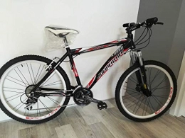CINZIA Bicicletas de montaña CINZIA Phyton - Bicicleta de 26 pulgadas (aluminio, ACERA, 24 V), color negro