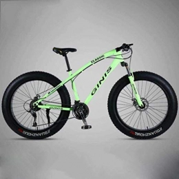 CJH Bicicleta CJH Offroad, Outdoor Sport, Variable Speed, Off-Road Beach Snowmobile Bicicleta de Montaña con Neumáticos Ultra Anchos - Bicicleta de Carretera Urbana con Rueda de 26 Pulgadas (Color: Verde, Tamaño: