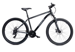 Coyote Bicicleta Coyote Bicicleta de montaña Zodiac Hardtail, rueda de 27.5 pulgadas, 18 velocidades, negro satinado (15 pulgadas)