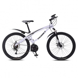 DGAGD Bicicleta DGAGD 24 Inch Mountain Bike Variable Speed ​​Lightweight Adult 21 Speed ​​Bicycle Spoke Wheel-White