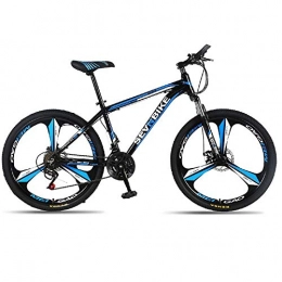 DGAGD Bicicleta DGAGD Bicicleta de Carretera de Tres Ruedas con Velocidad Variable de Bicicleta de montaña con Marco de aleacin de Aluminio de 26 Pulgadas-Azul Negro_24 velocidades