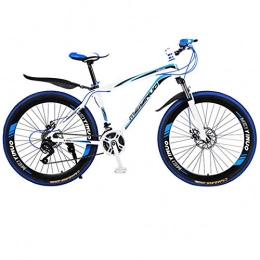 DGAGD Bicicleta DGAGD Bicicleta de montaña de 26 Pulgadas, Bicicleta de aleación de Aluminio Urbana de Velocidad Variable Masculina y Femenina, 40 Ruedas de Corte-Blanco Azul_27 velocidades