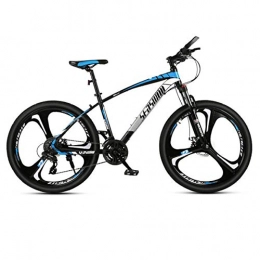 DGAGD Bicicleta DGAGD Bicicleta de montaña de 26 Pulgadas para Hombre y Mujer, para Adultos, Ultraligera, Bicicleta Ligera, Tri-Cutter n. ° 1-Azul Negro_24 velocidades