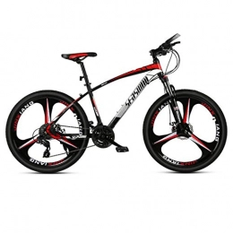 DGAGD Bicicleta DGAGD Bicicleta de montaña de 26 Pulgadas para Hombre y Mujer, para Adultos, Ultraligera, para Carreras, Bicicleta Ligera, Tri-Cutter-Rojo Negro_30 velocidades