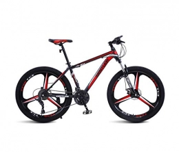 DGAGD Bicicletas de montaña DGAGD Bicicleta de montaña de 26 Pulgadas Todoterreno Velocidad Variable Que compite con Bicicleta Ligera Tri-Cutter-Rojo Negro_21 velocidades