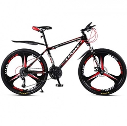 DGAGD Bicicletas de montaña DGAGD Bicicleta de montaña de 26 Pulgadas, Velocidad Variable, Bicicleta de Tres Ruedas Masculina y Femenina-Rojo Negro_21 velocidades