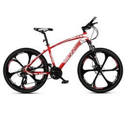 DGAGD Bicicleta DGAGD Bicicleta de montaña de 27, 5 Pulgadas para Hombre y Mujer, Bicicleta superligera para Adultos, Rueda de Seis Hojas-Rojo_30 velocidades