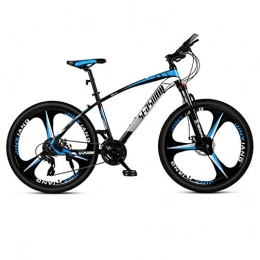 DGAGD Bicicleta DGAGD Bicicleta de montaña de 27, 5 Pulgadas para Hombres y Mujeres, para Adultos, Ultraligera, para Carreras, Bicicleta Ligera, Tri-Cutter-Azul Negro_24 velocidades
