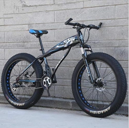 DGAGD Bicicletas de montaña DGAGD Bicicleta de Nieve de 24 Pulgadas, neumático Ultra Ancho, Velocidad Variable 4.0, Bicicleta de montaña para Nieve-Hueco Negro y Azul_30 velocidades