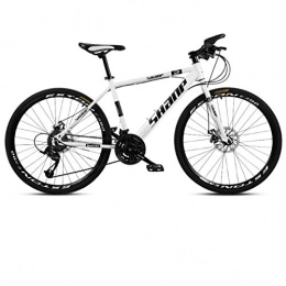 DGAGD Bicicletas de montaña DGAGD Rueda de radios de Bicicleta de Velocidad Variable súper Ligera para Adultos Masculinos y Femeninos de 24 Pulgadas-Blanco_30 velocidades