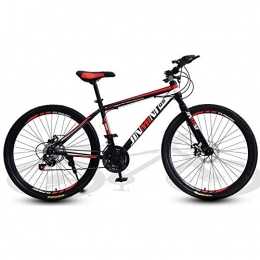 DGAGD Bicicletas de montaña DGAGD Rueda de radios de Bicicleta de Viaje de Velocidad Variable para Hombres y Mujeres Adultos de 26 Pulgadas-Rojo Negro_27 velocidades