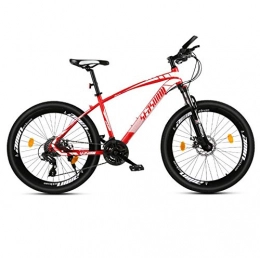 DGAGD Bicicleta DGAGD Rueda de radios de Bicicleta súper Ligera para Adultos Masculinos y Femeninos de Bicicleta de montaña de 24 Pulgadas-Rojo_30 velocidades