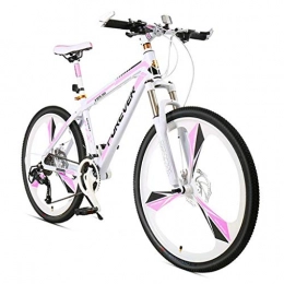 Dsrgwe Bicicleta Dsrgwe Bicicleta de Montaa, 26" Bicicletas de montaña, Marco de Aluminio Hardtail Bicicletas, con Frenos de Disco y suspensin Delantera, 27 de Velocidad (Color : B)