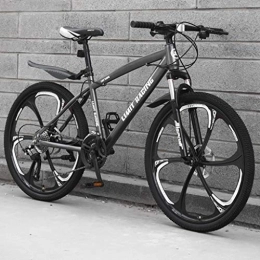 LADDER Bicicleta Dsrgwe Bicicleta de Montaña, 26” Bicicleta de montaña, Marco de Acero al Carbono Bicicletas de montaña, Doble Disco de Freno y suspensión Delantera (Color : C, Size : 21-Speed)