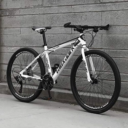 eupaja Bicicleta Adulto Velocidad Variable Adolescente Bicicleta de Montaña de Acero de Alto Carbono con Asiento de Suspensión Delantera Ajustable 24 Velocidades (C)