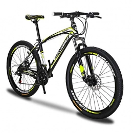 Extrbici Bicicleta Extrbici X1 MTB - 21 velocidades - Freno de Disco Doble - Ruedas de 27, 5 Pulgadas - Horquilla de suspensión ATV (Negro Amarillo)