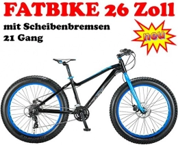 Hoop Fietse Bicicleta fatbike 26pulgadas 21velocidades negro de color azul