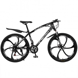 FXMJ Bicicleta FXMJ Bicicletas de montaña de 26 Pulgadas, Bicicleta de Acero al Carbono para Mujer, Bicicleta de montaña de 27 velocidades con Doble Disco, Negro