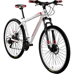 Galano Bicicletas de montaña Galano 29 Pulgadas MTB Toxic / Pulse - Frenos de Disco Shimano Tourney (Blanco / Rojo)