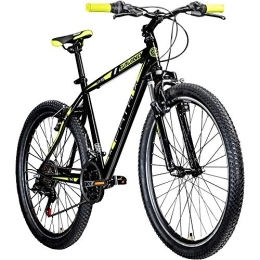 Galano Bicicletas de montaña Galano Bicicleta de montaña Hardtail 26 pulgadas Path MTB 21 velocidades Mountain Bike 26" (negro / verde, 46 cm)