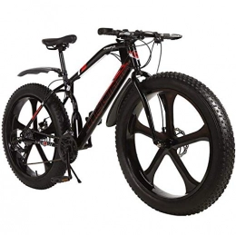 GASLIKE Bicicleta GASLIKE Bicicleta de Bicicleta de montaña, Ruedas rígidas MTB de 26"con Ruedas de Grasa, Cuadro de Acero con Alto Contenido de Carbono, Freno de Doble Disco, A, 24 Speed