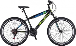 Geroni Bicicleta Geroni Hardtail Magnum - Bicicleta de montaña (24", 36 cm, 21 g, freno de llanta), color negro y verde