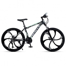 GGXX Bicicletas de montaña GGXX 24 / 26 pulgadas bicicleta de montaña para adultos y jóvenes, 21 / 24 / 27 velocidad ligero 6 radios ruedas bicicletas de montaña frenos de disco dual suspensión horquilla