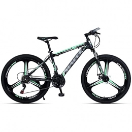 GGXX Bicicleta GGXX Bicicleta de montaña de 24 / 26 pulgadas, para adultos y jóvenes, 21 / 24 / 27 velocidades, ligera, 3 radios, frenos de disco dobles y horquilla de suspensión