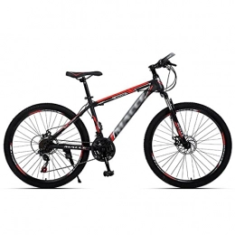 GGXX Bicicletas de montaña GGXX Bicicleta de montaña de 24 / 26 pulgadas, para adultos y jóvenes, 21 / 24 / 27 velocidades, ligera, freno de disco doble, horquilla de suspensión