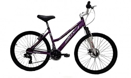 Gotty Bicicleta GOTTY Bicicleta de montaña MTB Mujer CRS, Aluminio 26", con suspensión Zoom Gama Alta, Cambio Shimano de 18 velocidades y Freno de Disco. (Violeta)