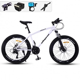 GPAN Bikes MTB Bicicleta Mountain,con Doble suspensión/Doble Freno Disco, 24/26 Pulgadas,24 Velocidades,Unisex Adulto,White,24