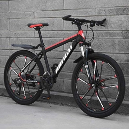 GQQ Bicicleta GQQ Bicicleta de Montaa Cortadora de 26 Pulgadas 10, Acero con Alto Contenido de Carbono, B, 21 Bicicleta de Velocidad Variable, Re