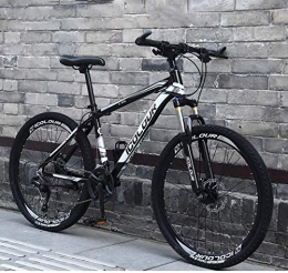 GQQ Bicicleta GQQ Bicicleta de Montaa de 26 'Para Adultos, Bicicleta de Velocidad Variable, Cuadros de Aluminio Ligero con Suspensin Completa, Horquillas de Suspensin, Freno de Disco Rgido, B, 27 Velocidades, u