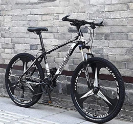 GQQ Bicicleta GQQ Bicicleta de Montaa de 26 Pulgadas, Cuadro de Aluminio Ligero, Frenos de Disco Doble, Bicicleta Rgida de Velocidad Variable, B, 27 Velocidades, C