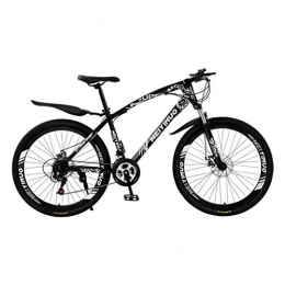 GXQZCL-1 Bicicleta GXQZCL-1 Bicicleta de Montaa, BTT, Bicicletas de montaña for Hombre / Bicicletas, suspensin Delantera y Doble Freno de Disco, Ruedas de 26 Pulgadas MTB Bike (Color : Black, Size : 21-Speed)