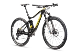 HEAD Bicicletas de montaña HEAD Unisex – Adulto Adapt Edge Team Full Suspension Bike Black Metallic / Yellow 44