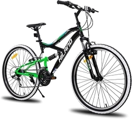 Hiland Bicicleta HILAND Bicicleta de montaña de 26 Pulgadas, 18 velocidades, Juvenil, con Horquilla de suspensión, Urban Commuter City, Color Negro…