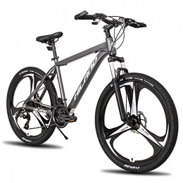 STITCH Bicicletas de montaña Hiland - Bicicleta de montaña de 26 pulgadas, 24 velocidades, con freno de disco Shimano, 3 ruedas de radios, marco de 19, 5 pulgadas, para adolescentes, color gris