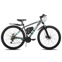 ivil Bicicletas de montaña HILAND IVIL - Bicicleta de montaña (27, 5 pulgadas, 21 velocidades, con guardabarros, paquete de suspensión, frenos de disco, bicicleta para hombre, mujer, niños, niñas, color gris