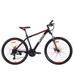 Implicitw Bicicletas de montaña Implicitw Bicicleta de montaña Horquilla de suspensión de 24 velocidades Freno de Disco mecánico de aleación de Aluminio de 26 Pulgadas-Negro y Rojo 17 (Altura 165-180cm)