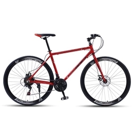 INUNT Bicicleta con Cambio de Freno de Disco, Bicicleta de Carretera, Marco de Aluminio liviano, 24-27 velocidades, Bicicleta de Carreras 700C for Adolescentes Adultos. (Color : Red, Size : 700C 27