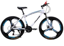 JASIQ Bicicleta JASIQ Bicicleta de montaña de 26 Pulgadas, Rueda de aleación de 3 radios raros – Shimano 24 velocidades, Color Blanco, tamaño 26" / 66 cm