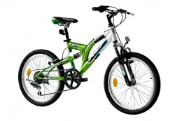 KCP Bicicleta KCP 20" Mountain Bike Kids Jett FSF 6 Speed Shimano White Green (wg) - (20 Inch)
