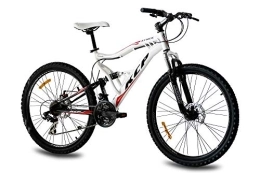 KCP Bicicleta Kcp - Attack Bicicleta de Montaña, Tamaño 26'' (66, 0 Cm), Color Negro / Blanco, 21 Velocidades Shimano