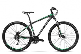 KROSS Bicicletas de montaña Kross Bicicleta MTB de Montaña Bike Mountain Shimano Aluminio Hexagon B5 , Nero / Grafite Verde Opaco, S