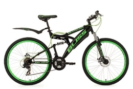 KS Cycling Bicicleta KS Cycling Bicicleta de montaña Fully 26" Bliss en Negro y Verde, tamaño 47 cm